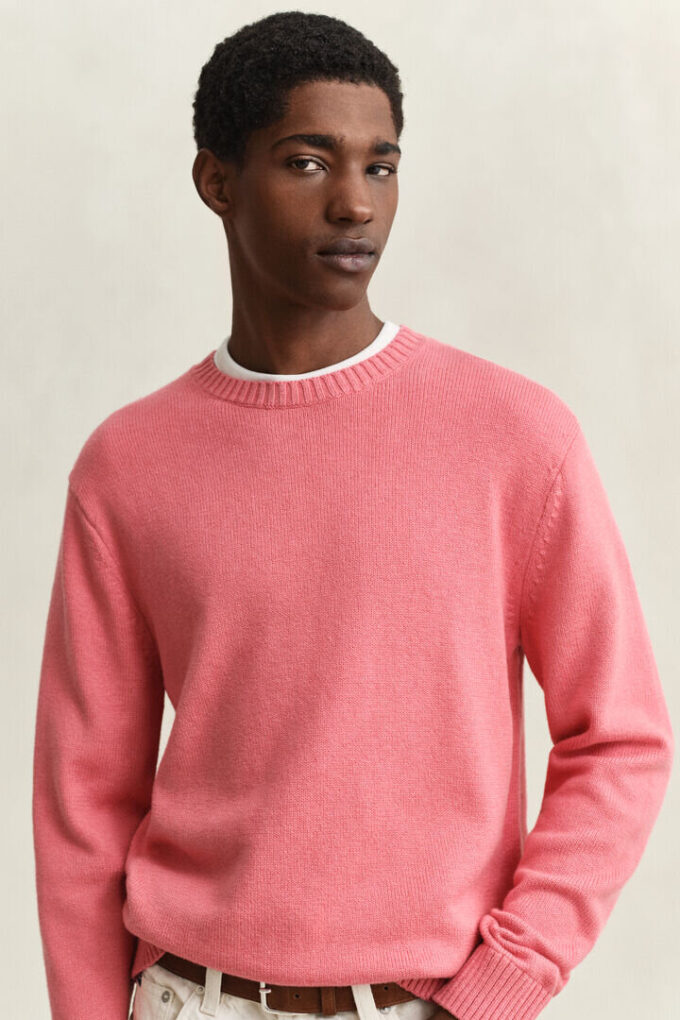Cotton Blend Crew Neck Sweater Cotton Blend Crew Neck Sweater