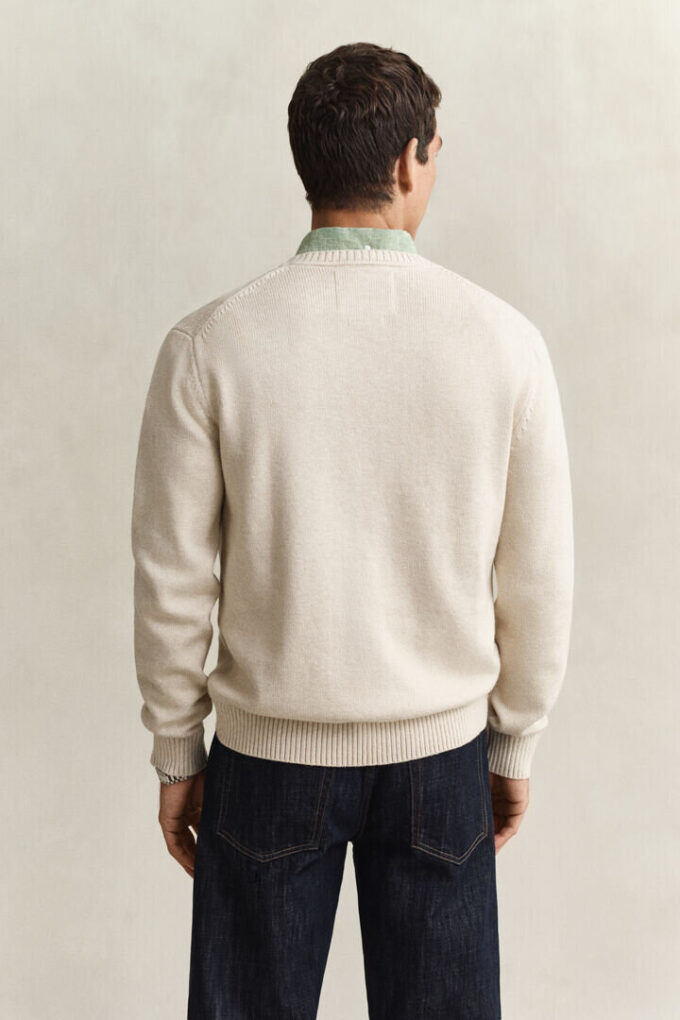 Cotton Blend Crew Neck Sweater Cotton Blend Crew Neck Sweater