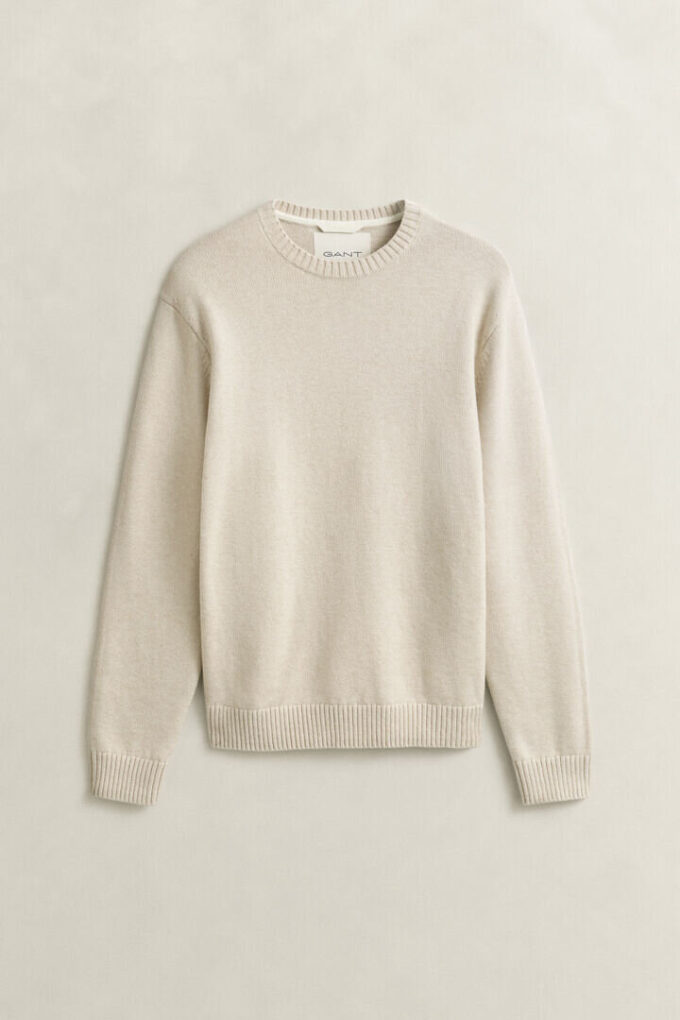 Cotton Blend Crew Neck Sweater Cotton Blend Crew Neck Sweater
