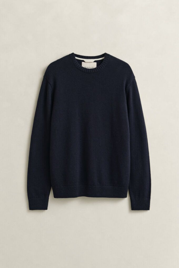 Cotton Blend Crew Neck Sweater Cotton Blend Crew Neck Sweater