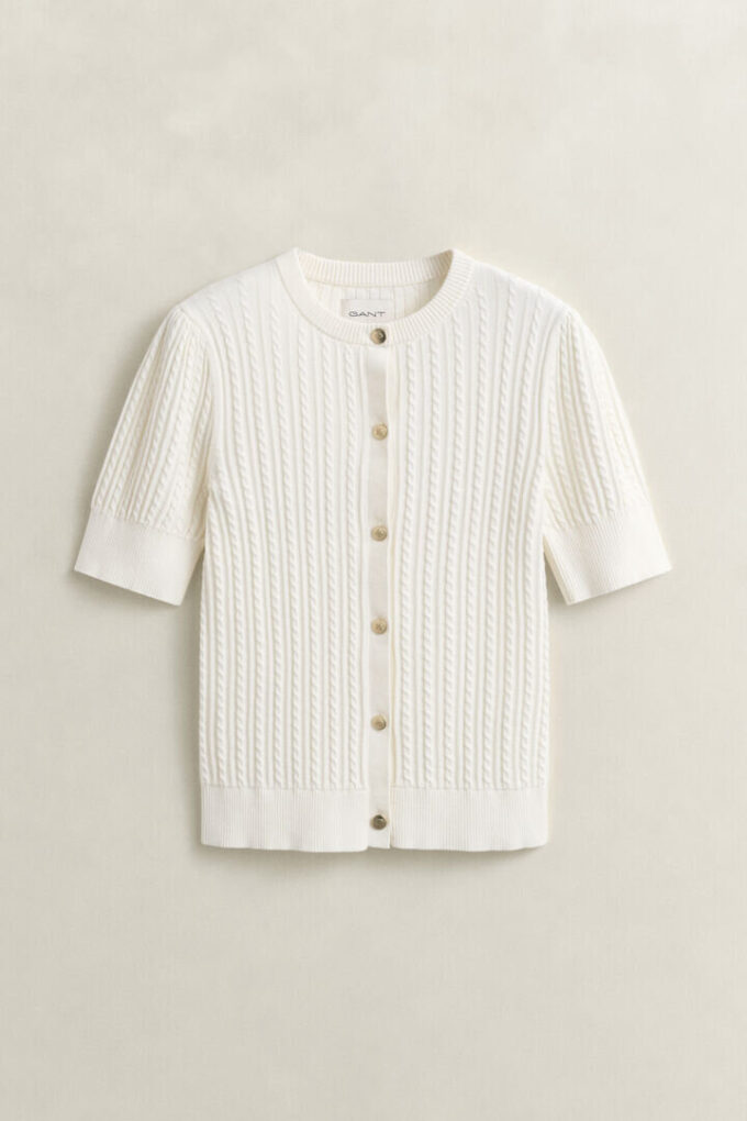 Cotton Cable Knit Cardigan Cotton Cable Knit Cardigan