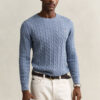 Cotton Cable Knit Crew Neck Sweater Cotton Cable Knit Crew Neck Sweater