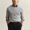 Cotton Cable Knit Crew Neck Sweater Cotton Cable Knit Crew Neck Sweater