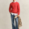 Cotton Cable Knit Crew Neck Sweater Cotton Cable Knit Crew Neck Sweater