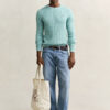 Cotton Cable Knit Crew Neck Sweater Cotton Cable Knit Crew Neck Sweater