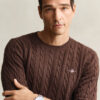 Cotton Cable Knit Crew Neck Sweater Cotton Cable Knit Crew Neck Sweater