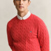 Cotton Cable Knit Crew Neck Sweater Cotton Cable Knit Crew Neck Sweater