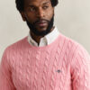 Cotton Cable Knit Crew Neck Sweater Cotton Cable Knit Crew Neck Sweater