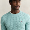 Cotton Cable Knit Crew Neck Sweater Cotton Cable Knit Crew Neck Sweater