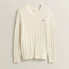 Cotton Cable Knit Crew Neck Sweater Cotton Cable Knit Crew Neck Sweater