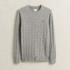 Cotton Cable Knit Crew Neck Sweater Cotton Cable Knit Crew Neck Sweater