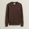 Cotton Cable Knit Crew Neck Sweater Cotton Cable Knit Crew Neck Sweater