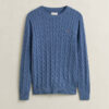Cotton Cable Knit Crew Neck Sweater Cotton Cable Knit Crew Neck Sweater