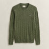 Cotton Cable Knit Crew Neck Sweater Cotton Cable Knit Crew Neck Sweater