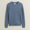 Cotton Cable Knit Crew Neck Sweater Cotton Cable Knit Crew Neck Sweater