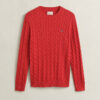 Cotton Cable Knit Crew Neck Sweater Cotton Cable Knit Crew Neck Sweater