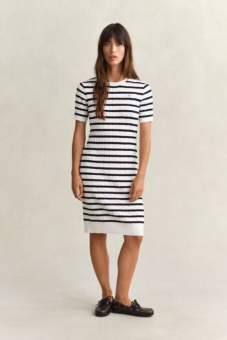Cotton Cable Knit Dress