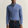 Cotton Cable Knit Half-Zip Sweater Cotton Cable Knit Half-Zip Sweater