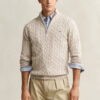 Cotton Cable Knit Half-Zip Sweater Cotton Cable Knit Half-Zip Sweater