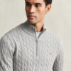 Cotton Cable Knit Half-Zip Sweater Cotton Cable Knit Half-Zip Sweater