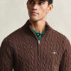 Cotton Cable Knit Half-Zip Sweater Cotton Cable Knit Half-Zip Sweater