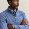 Cotton Cable Knit Half-Zip Sweater Cotton Cable Knit Half-Zip Sweater