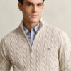 Cotton Cable Knit Half-Zip Sweater Cotton Cable Knit Half-Zip Sweater