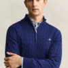 Cotton Cable Knit Half-Zip Sweater Cotton Cable Knit Half-Zip Sweater