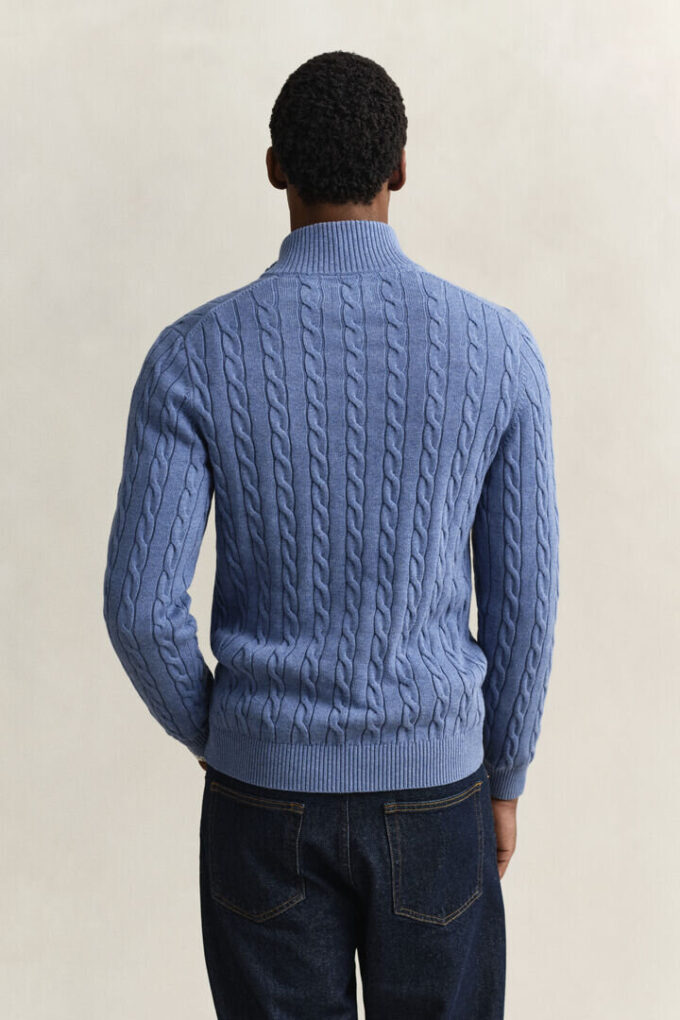 Cotton Cable Knit Half-Zip Sweater Cotton Cable Knit Half-Zip Sweater