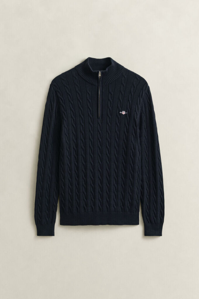 Cotton Cable Knit Half-Zip Sweater Cotton Cable Knit Half-Zip Sweater
