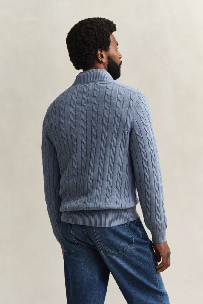Cotton Cable Knit Half-Zip Sweater Cotton Cable Knit Half-Zip Sweater