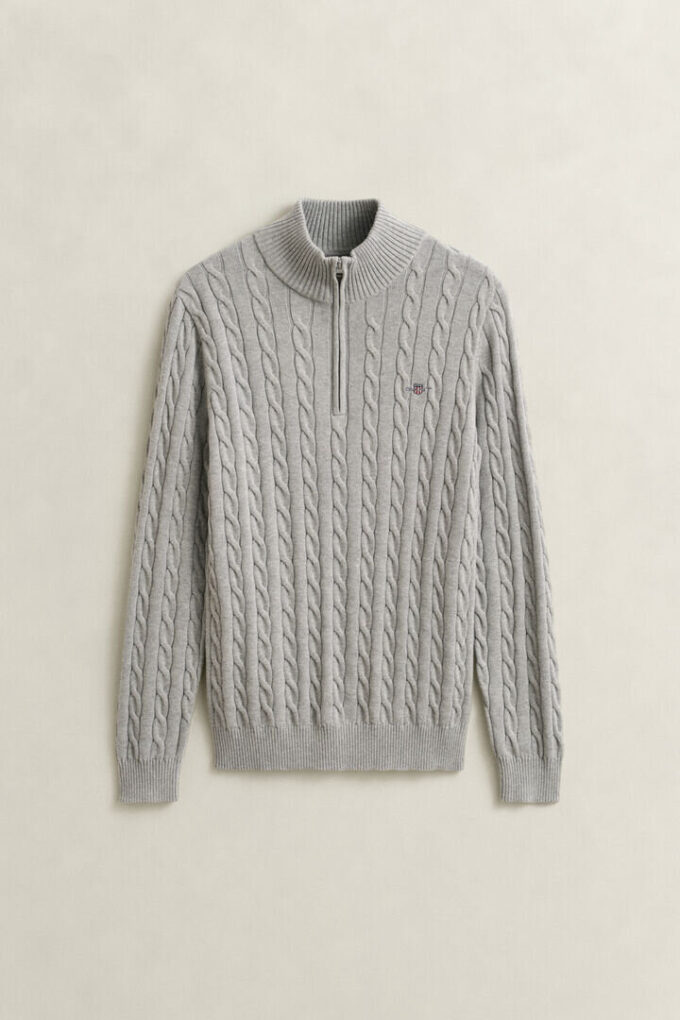 Cotton Cable Knit Half-Zip Sweater Cotton Cable Knit Half-Zip Sweater