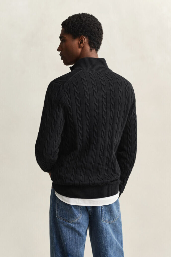Cotton Cable Knit Half-Zip Sweater Cotton Cable Knit Half-Zip Sweater