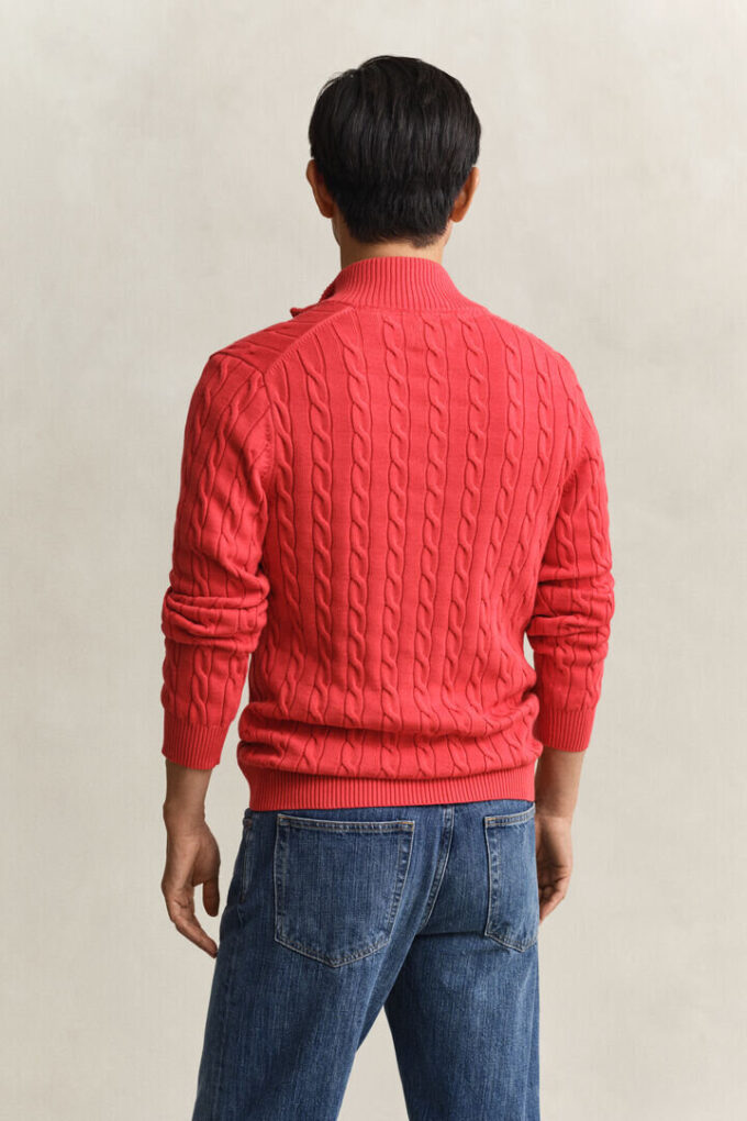 Cotton Cable Knit Half-Zip Sweater Cotton Cable Knit Half-Zip Sweater