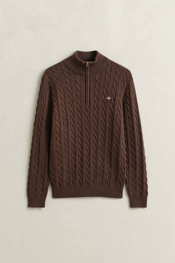Cotton Cable Knit Half-Zip Sweater Cotton Cable Knit Half-Zip Sweater