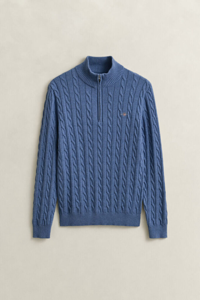 Cotton Cable Knit Half-Zip Sweater Cotton Cable Knit Half-Zip Sweater