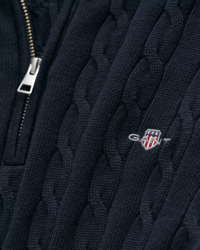 Cotton Cable Knit Half-Zip Sweater Cotton Cable Knit Half-Zip Sweater