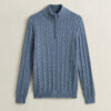 Cotton Cable Knit Half-Zip Sweater Cotton Cable Knit Half-Zip Sweater