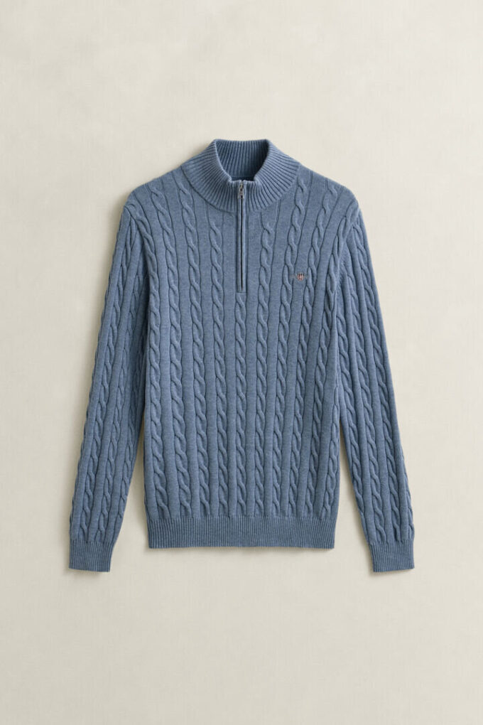 Cotton Cable Knit Half-Zip Sweater Cotton Cable Knit Half-Zip Sweater