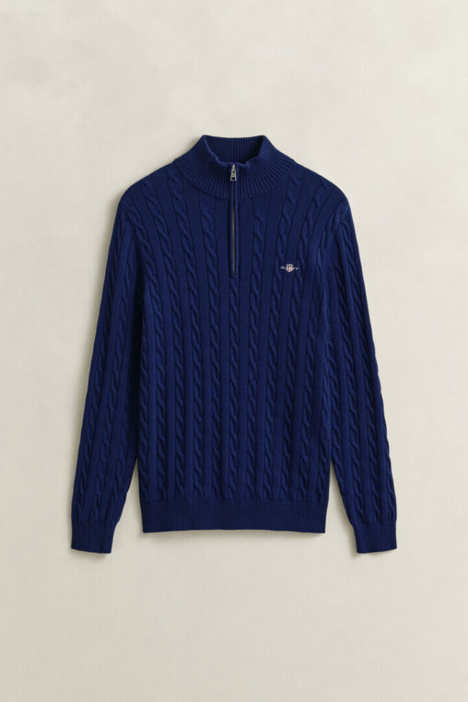 Cotton Cable Knit Half-Zip Sweater Cotton Cable Knit Half-Zip Sweater