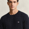 Cotton Cable Knit Short Sleeve Sweater Cotton Cable Knit Short Sleeve Sweater