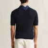 Cotton Cable Knit Short Sleeve Sweater Cotton Cable Knit Short Sleeve Sweater