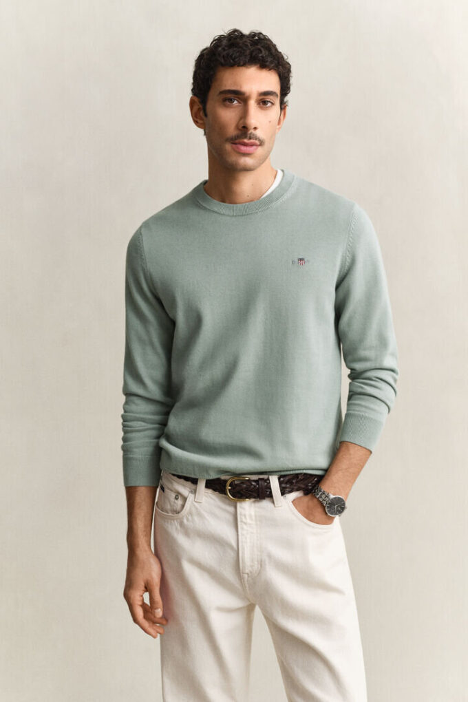Cotton Crew Neck Sweater Cotton Crew Neck Sweater