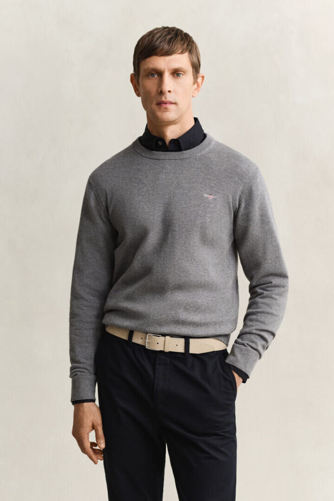 Cotton Crew Neck Sweater Cotton Crew Neck Sweater