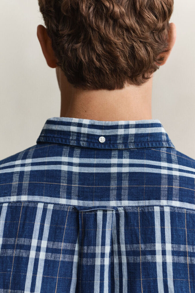 Cotton Linen Checked Shirt Cotton Linen Checked Shirt