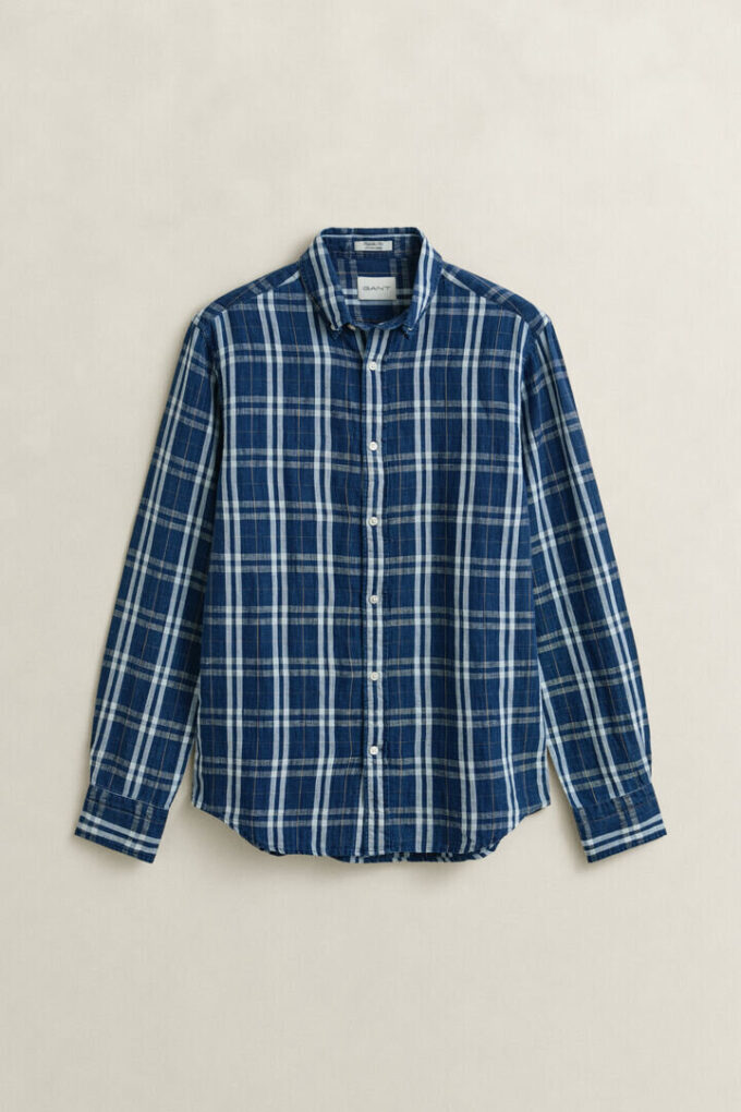 Cotton Linen Checked Shirt Cotton Linen Checked Shirt