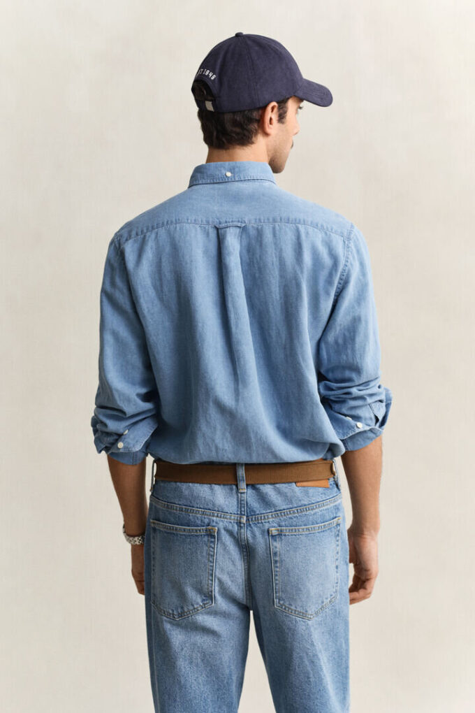 Cotton Linen Indigo Shirt Cotton Linen Indigo Shirt