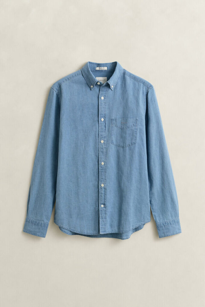 Cotton Linen Indigo Shirt Cotton Linen Indigo Shirt