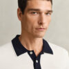 Cotton Modal Polo Sweater Cotton Modal Polo Sweater