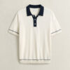 Cotton Modal Polo Sweater Cotton Modal Polo Sweater